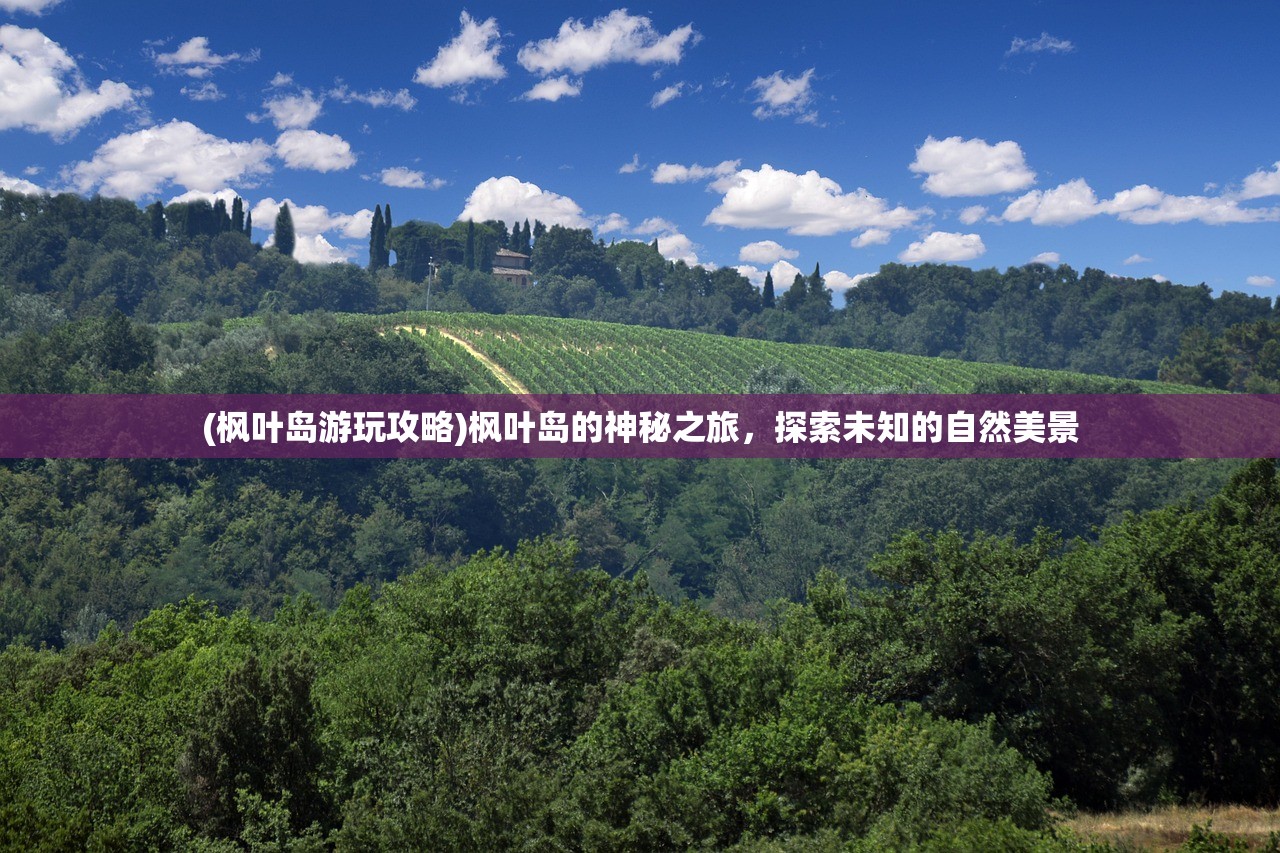 (枫叶岛游玩攻略)枫叶岛的神秘之旅,探索未知的自然美景 (枫叶岛游玩攻略)枫叶岛的神秘之旅,探索未知的自然美景