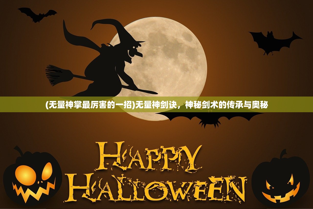 (无量神掌最厉害的一招)无量神剑诀，神秘剑术的传承与奥秘