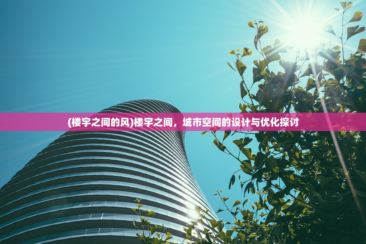 (楼宇之间的风)楼宇之间，城市空间的设计与优化探讨
